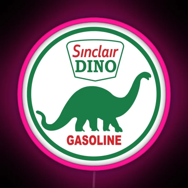 Sinclair Dino Gasoline RGB Neon Sign
