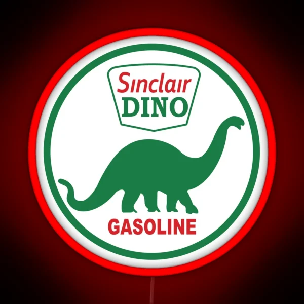 Sinclair Dino Gasoline RGB Neon Sign