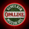 sinclair opaline motor oil rgb neon sign red