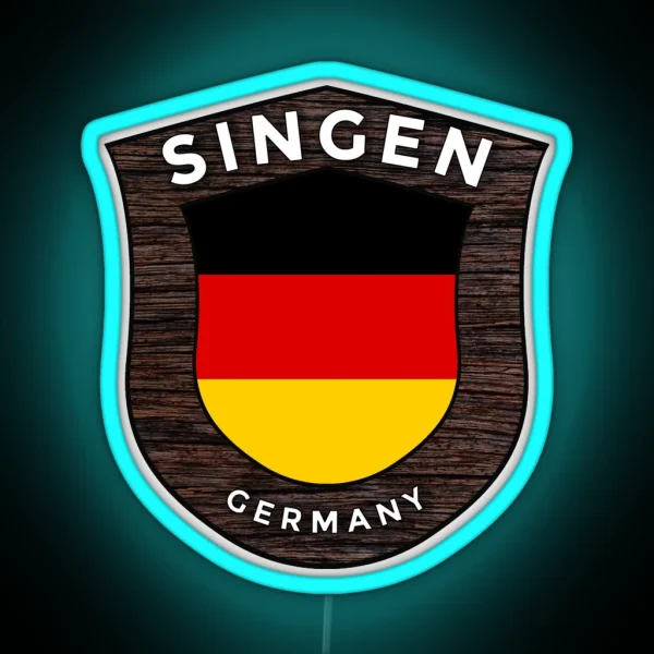 Singen Germany Emblem Flag RGB Neon Sign