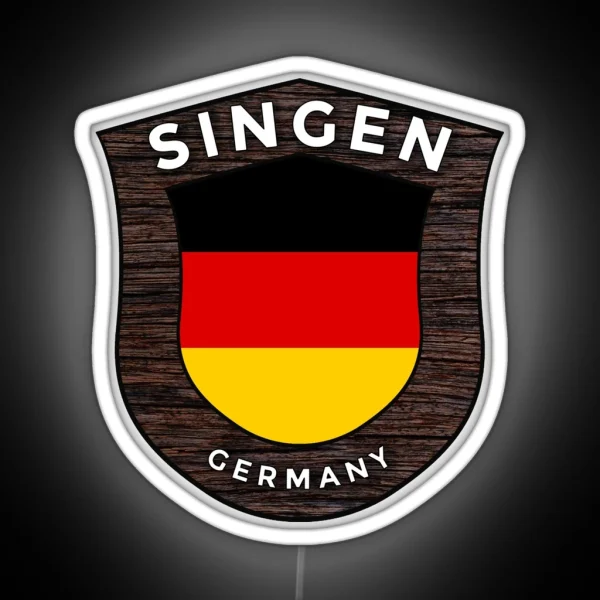 Singen Germany Emblem Flag RGB Neon Sign