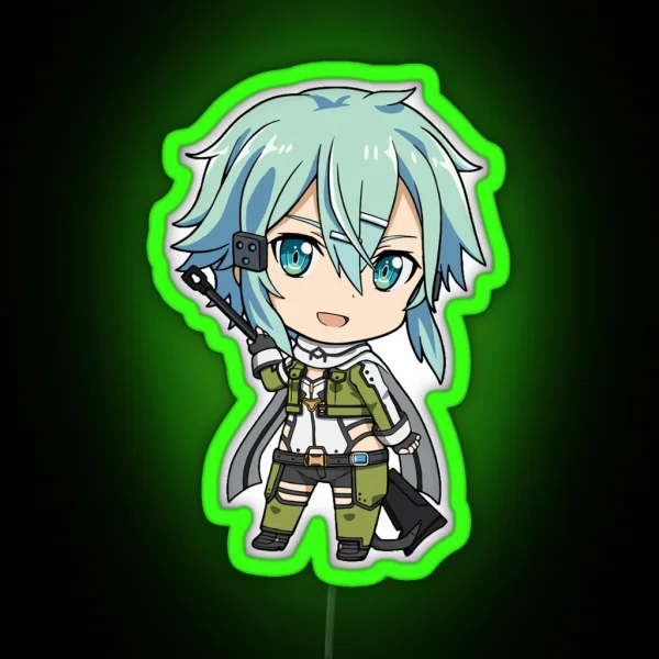 Sinon Gun Gale Online RGB Neon Sign