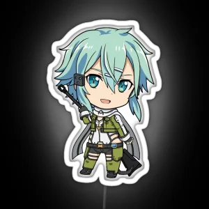 Sinon Gun Gale Online RGB Neon Sign