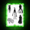 alt text: "neon-breaking-news-siren-witch-cat-cartoon-rgb-neon-green