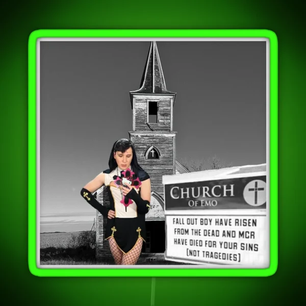 Sister Daniel At Emo Church RGB Neon Sign