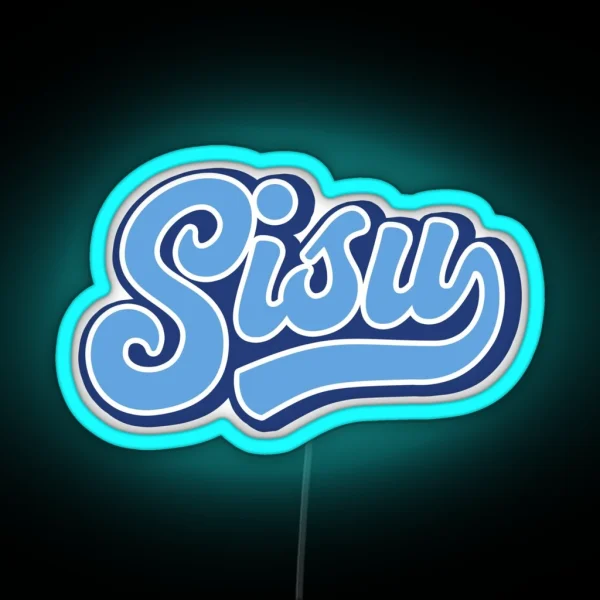 Sisu Finland Finns Finnish Character RGB Neon Sign