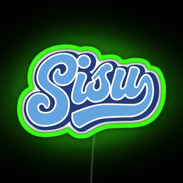 Sisu Finland Finns Finnish Character RGB Neon Sign