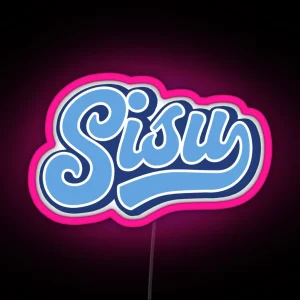 Sisu Finland Finns Finnish Character RGB Neon Sign