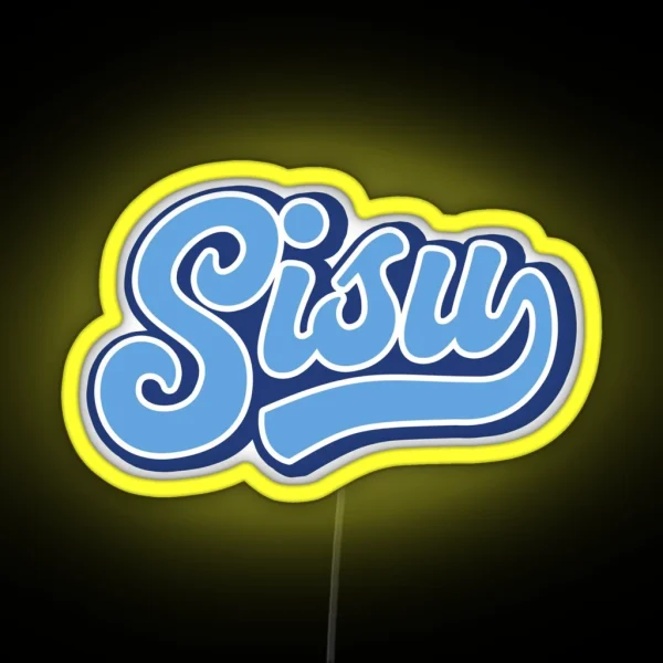 Sisu Finland Finns Finnish Character RGB Neon Sign