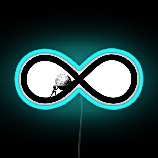 Sisyphus To Eternity Workaholic Gift RGB Neon Sign