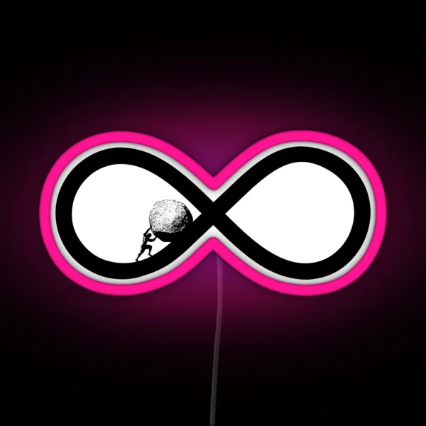 Sisyphus To Eternity Workaholic Gift RGB Neon Sign