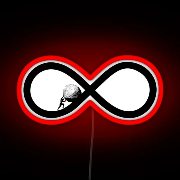 Sisyphus To Eternity Workaholic Gift RGB Neon Sign