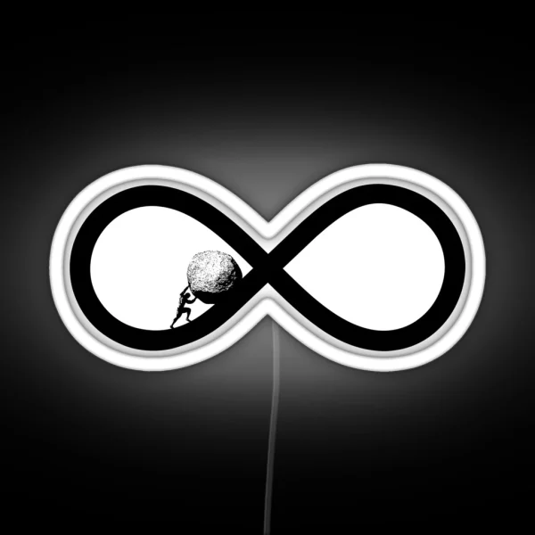Sisyphus To Eternity Workaholic Gift RGB Neon Sign