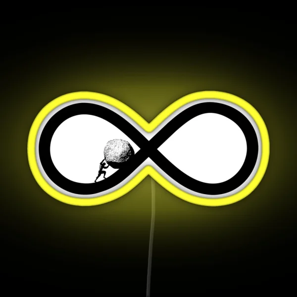 Sisyphus To Eternity Workaholic Gift RGB Neon Sign
