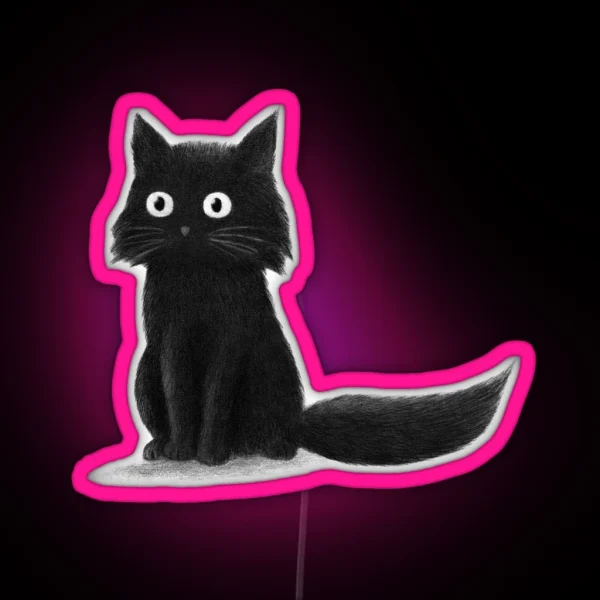 Sitting Cat Colour Option RGB Neon Sign
