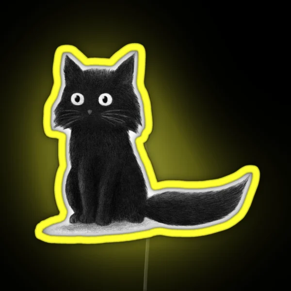 Sitting Cat Colour Option RGB Neon Sign