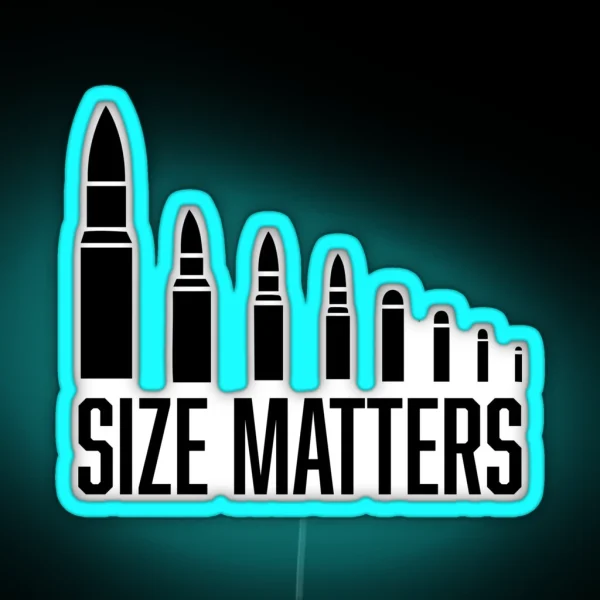 Size Matters Ammo RGB Neon Sign