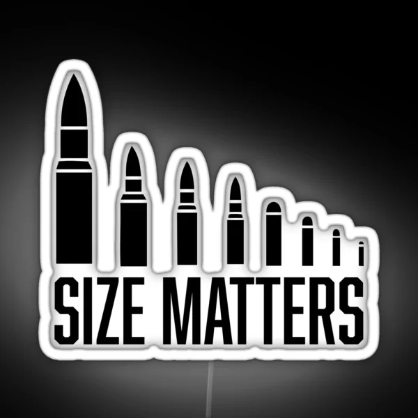 Size Matters Ammo RGB Neon Sign