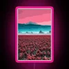 skagit valley tulip fields rgb neon sign pink