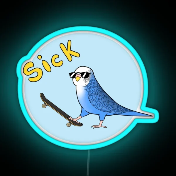 Skate Birder RGB Neon Sign