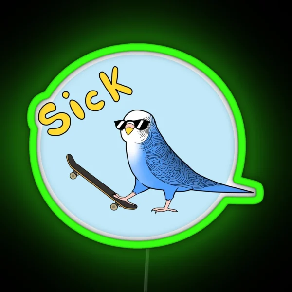 Skate Birder RGB Neon Sign