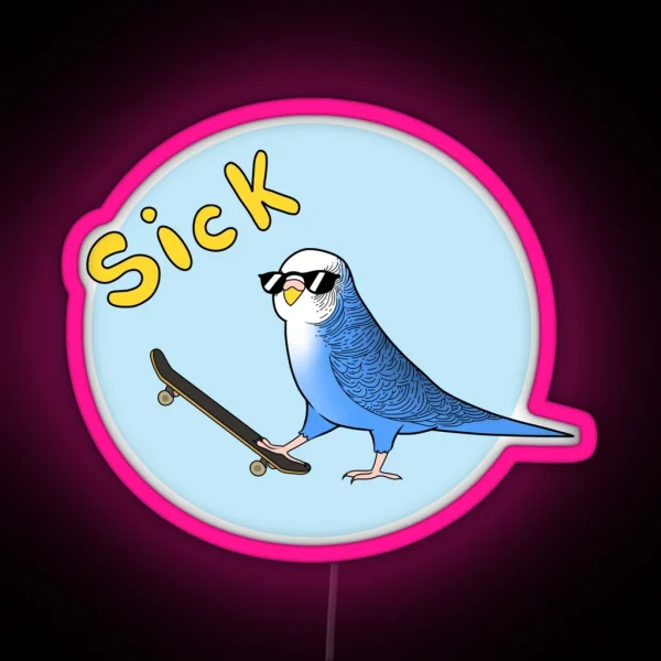 Skate Birder RGB Neon Sign
