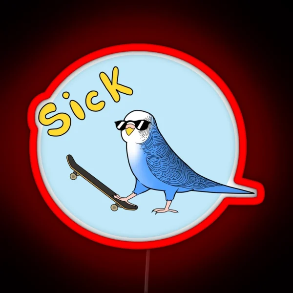 Skate Birder RGB Neon Sign
