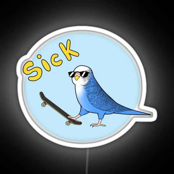 Skate Birder RGB Neon Sign