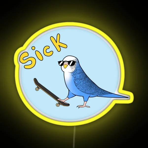Skate Birder RGB Neon Sign