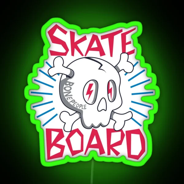 Skate Board RGB Neon Sign