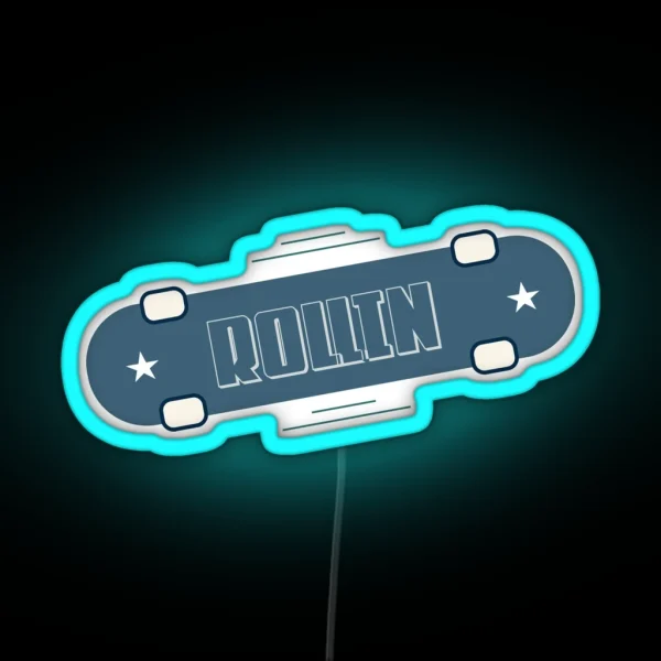Skate Boarding Collection RGB Neon Sign