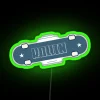 skateboarding collection rgb neon sign green