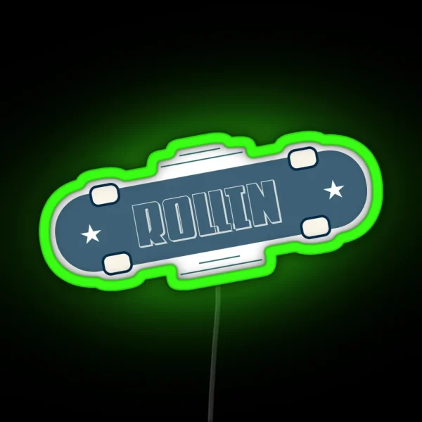 Skate Boarding Collection RGB Neon Sign