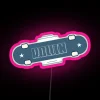 skateboarding collection rgb neon sign in pink