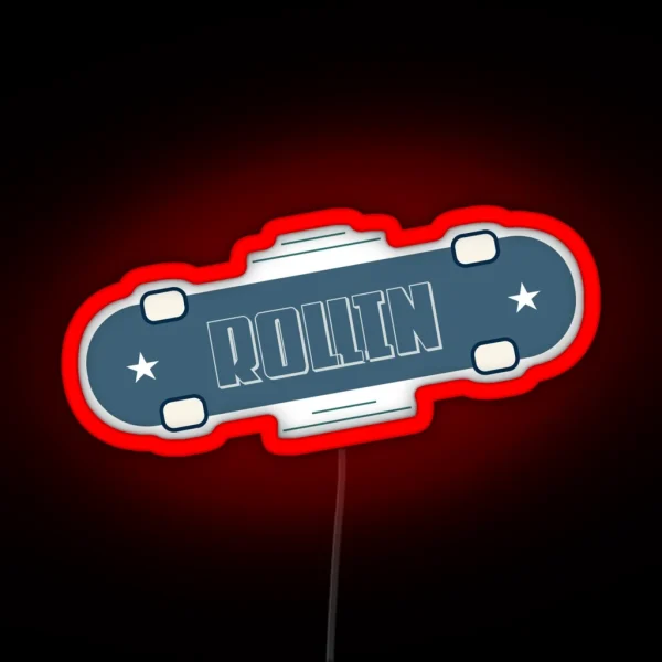 Skate Boarding Collection RGB Neon Sign