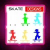 neon skate designs rgb lighting pink glow