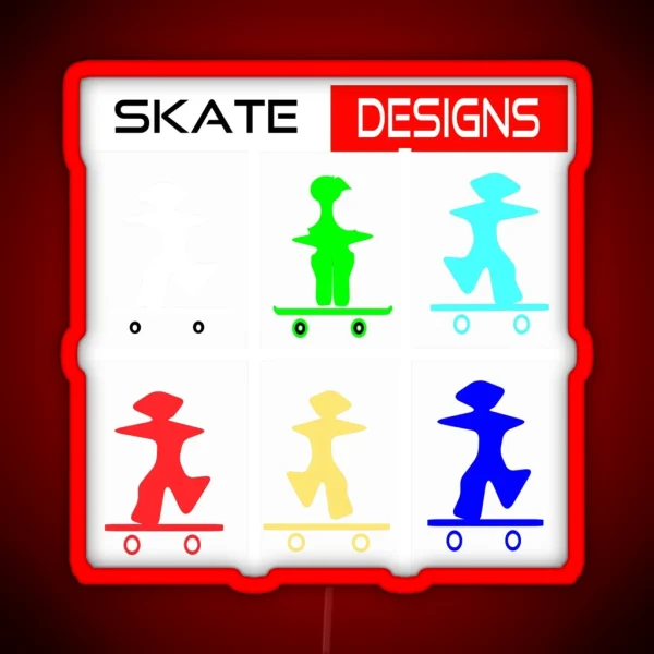 Skate Designs RGB Neon Sign
