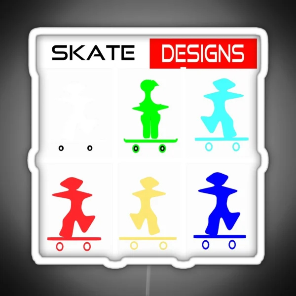 Skate Designs RGB Neon Sign