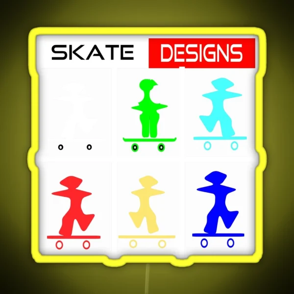 Skate Designs RGB Neon Sign