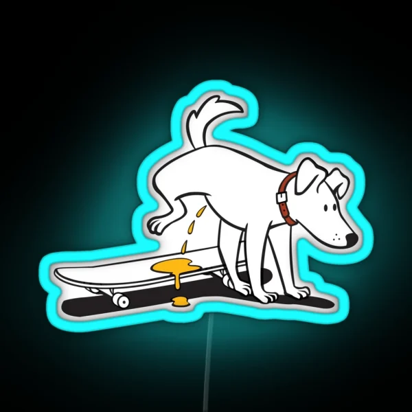 Skate Dog RGB Neon Sign