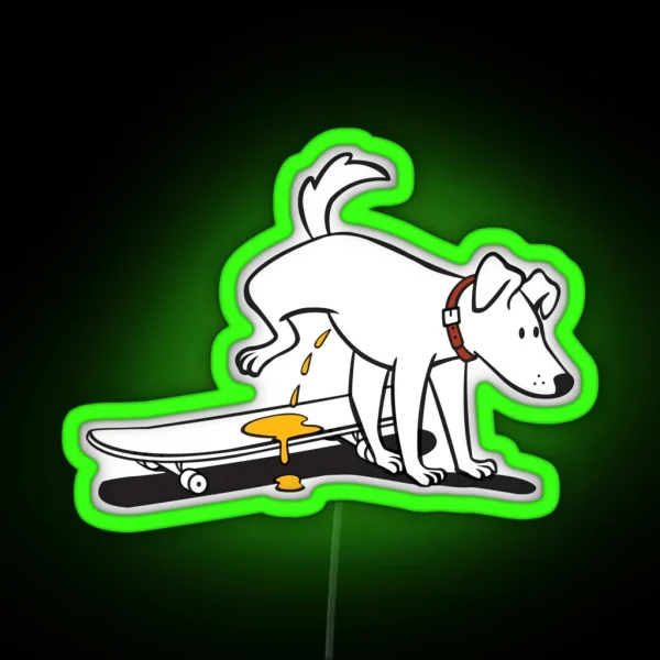 Skate Dog RGB Neon Sign