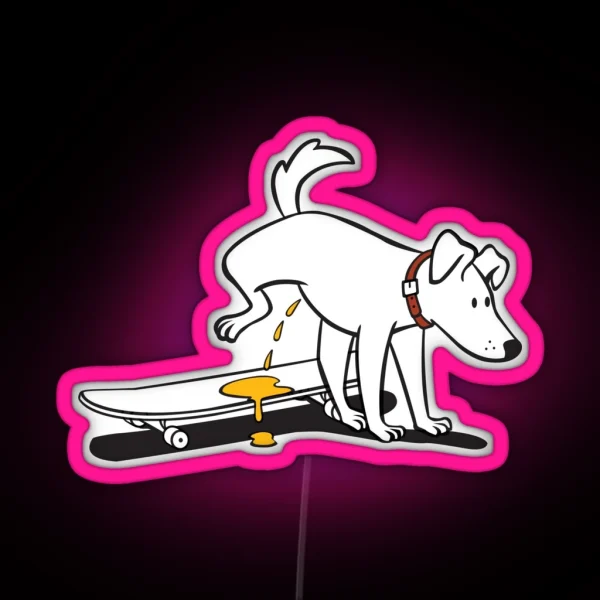 Skate Dog RGB Neon Sign