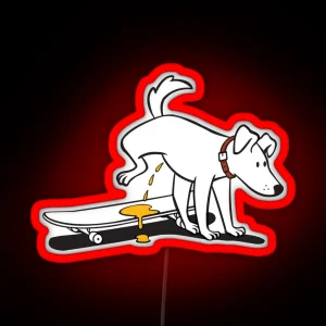 Skate Dog RGB Neon Sign