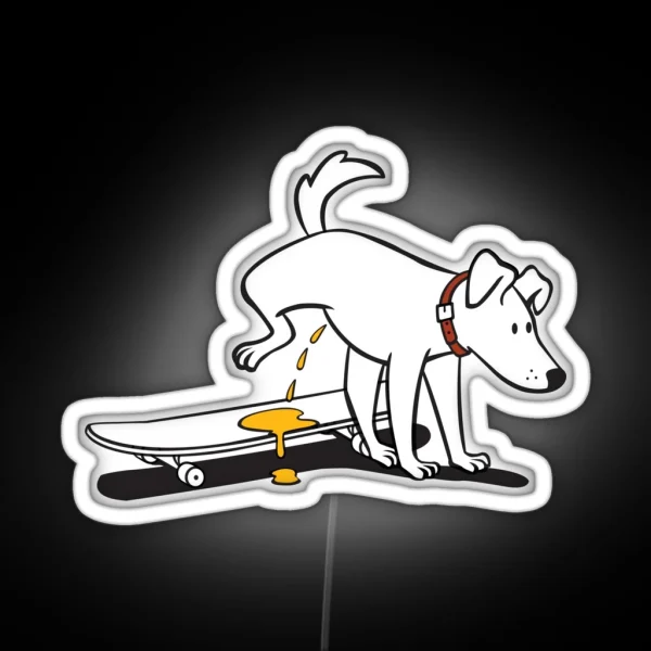 Skate Dog RGB Neon Sign