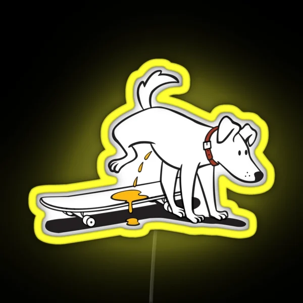Skate Dog RGB Neon Sign