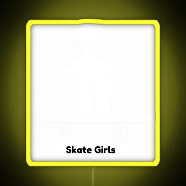 Skate Girls RGB Neon Sign