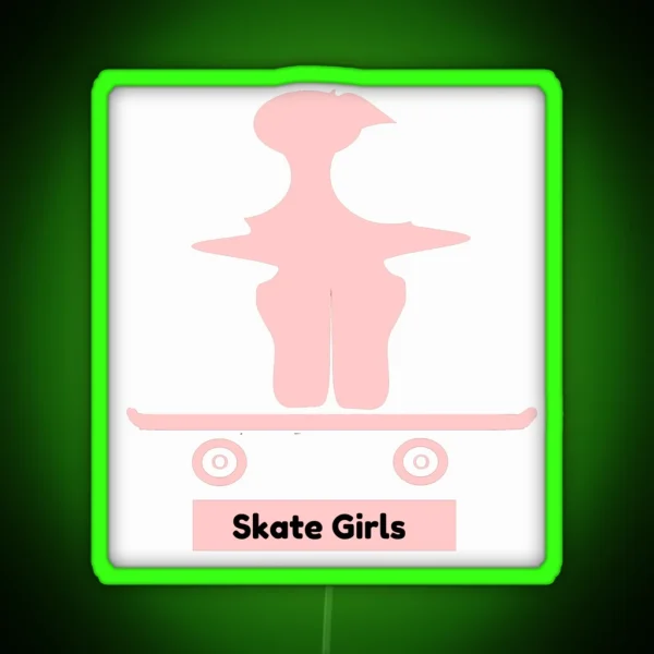 Skate Girls RGB Neon Sign