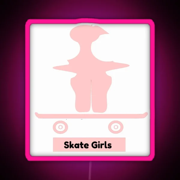 Skate Girls RGB Neon Sign