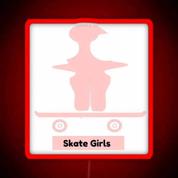 Skate Girls RGB Neon Sign