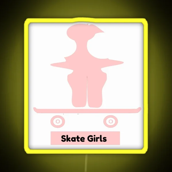 Skate Girls RGB Neon Sign